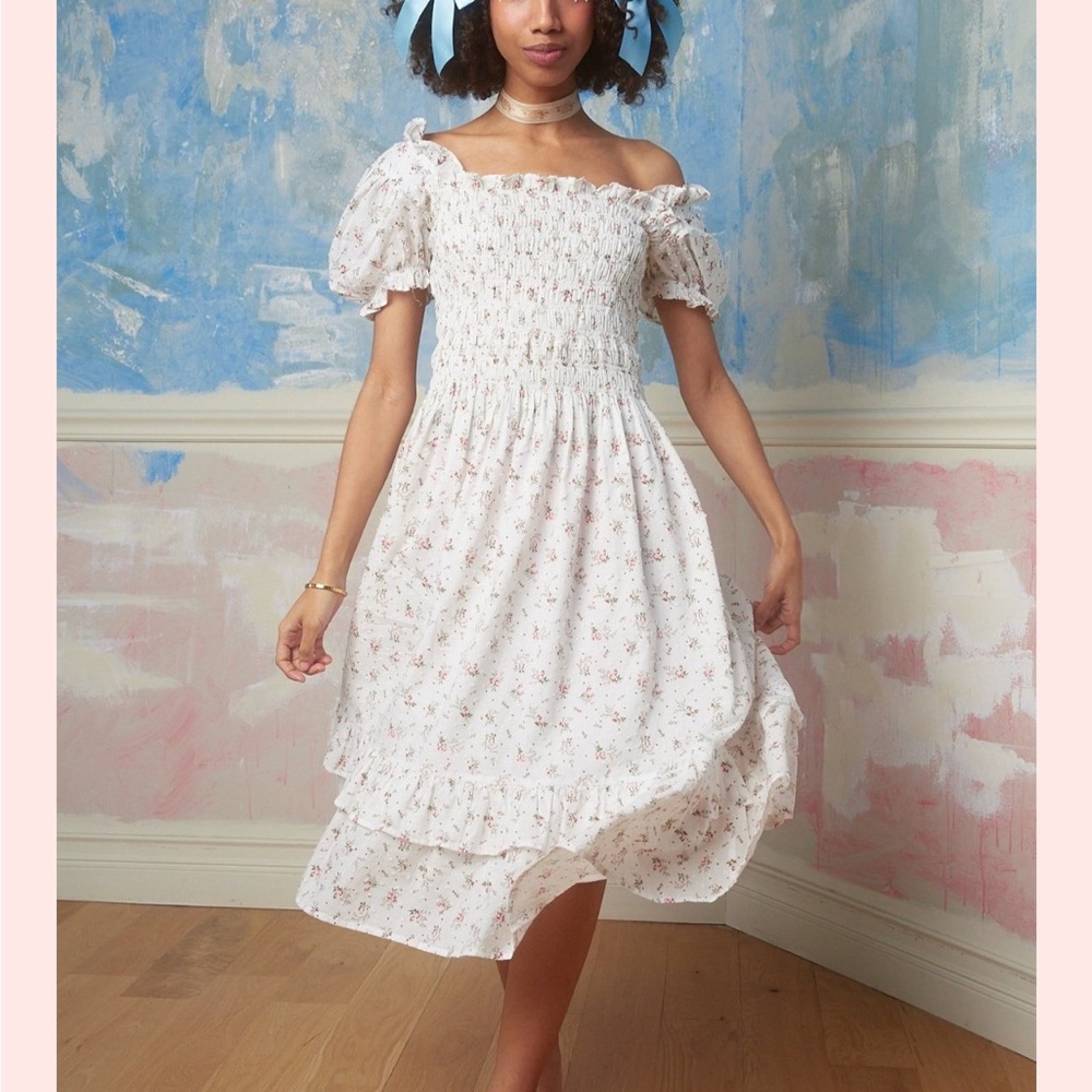Dynasty George smocked dress
